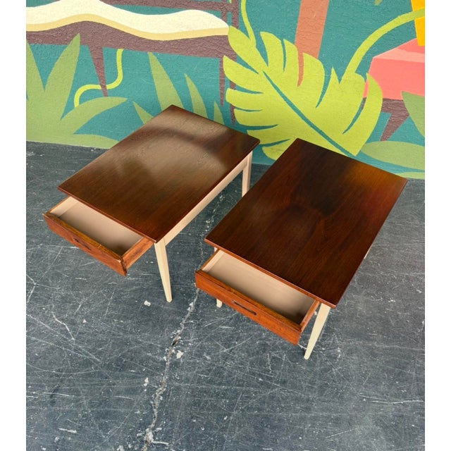 Mid Century Jens Risom for Knoll End Table Pair For Sale - Image 13 of 14