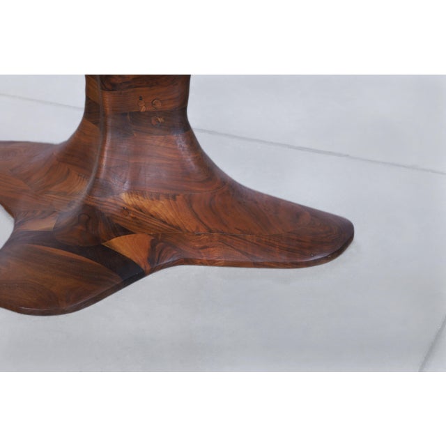 20th Century American Studio Craft Walnut Coffee Table For Sale - Image 10 of 13