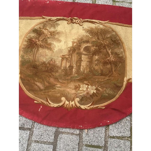 Antique French Handwoven Aubusson Tapestry for Valance, 1890s For Sale - Image 15 of 18