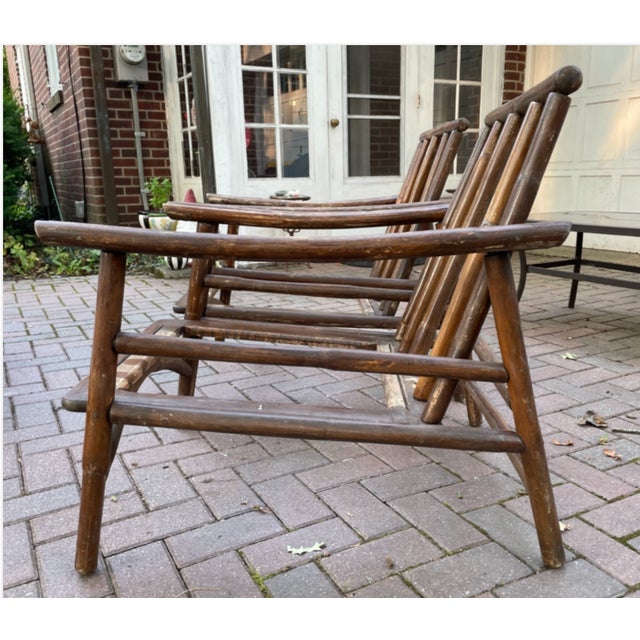 1970s Pair of Ficks Reed Bamboo Lounge Chairs - Vintage MCM Outdoor Furniture For Sale - Image 5 of 8