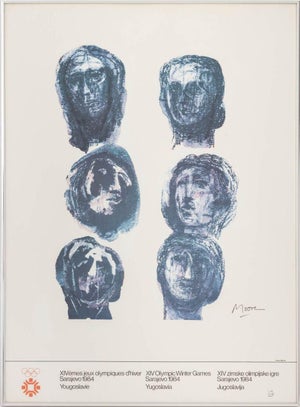 Late 20th Century Henry Moore, XIV Winter Olympic Games