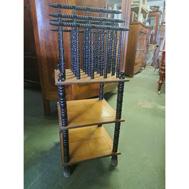 Vintage / Retro (1960s - 1980s) 1970s Beech and Ebony Record Etagere – Vintage Furniture. Original 1970s record etagere,...