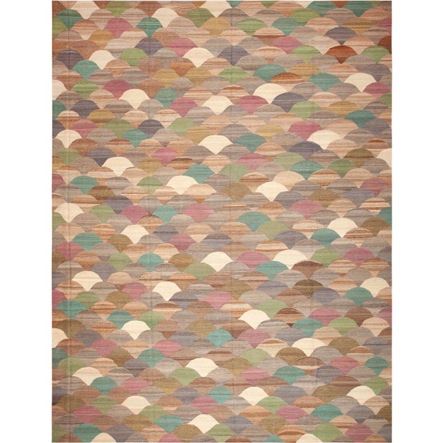 Breathtaking Large Modern Contemporary Kilim Rug, Country of Origin: Central Asia, Circa Date: Modern