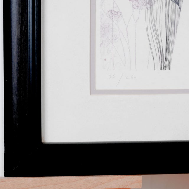 1981 Eyvind Earle "Girl With the Raven Hair" Artist Hand Signed & Numbered Limited Edition 133/260 Very Good Overall Condition, Needs TLC - See Notes For Sale - Image 4 of 14