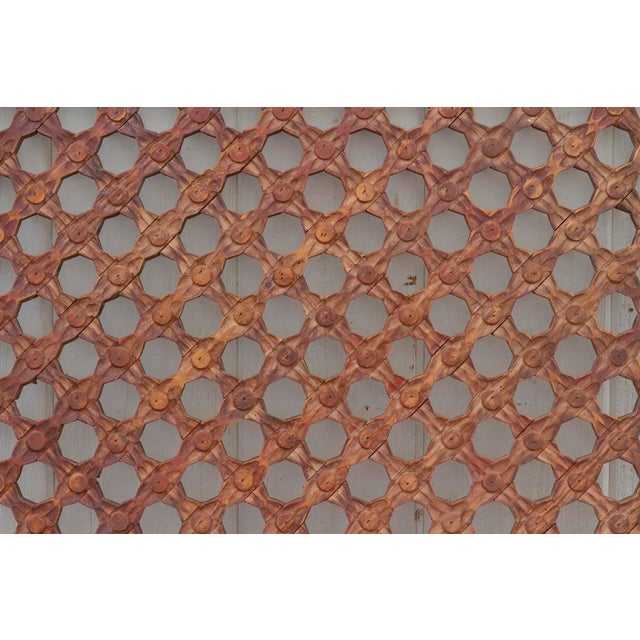 Early 20th Century Floral Lattice Screen For Sale In Los Angeles - Image 6 of 8