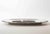 Elegant large oval serving tray crafted in polished silver plate with a refined minimalist profile and classic stepped...