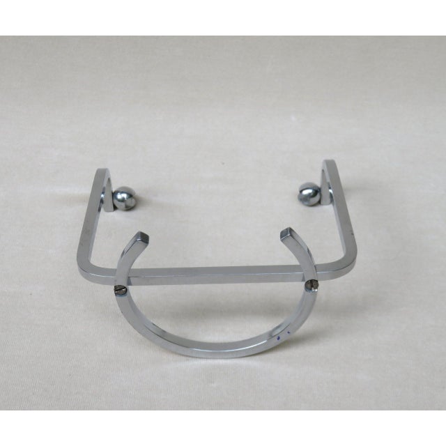 Vintage Art Deco French Chrome-Plated Picture Frame, 1920s For Sale - Image 12 of 18