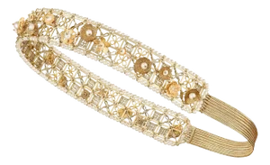 2018 Chanel Greece Floral Gilt Headband Pearls Gold Cruise Crown Tiara Runway Piece