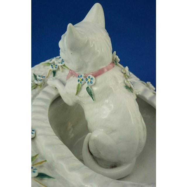 20th Century Porcelain Sculpture Cat in a Hat by Vion & Baury, France, 1890s For Sale - Image 16 of 18