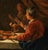 Matthias Stom (Stomer), Esau Sells Jacob His Birthright for a Bowl of Lentil Stew, Oil Painting on Canvas, Framed For Sale - Image 4 of 7