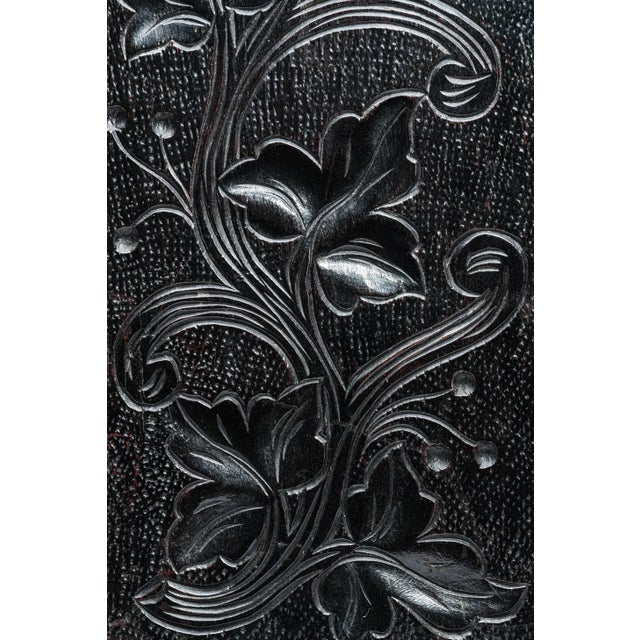 19th Century Hand Carved Wood Miniature Cabinet Chest of Drawers Victorian Jewelry Keepsake Storage For Sale - Image 10 of 17