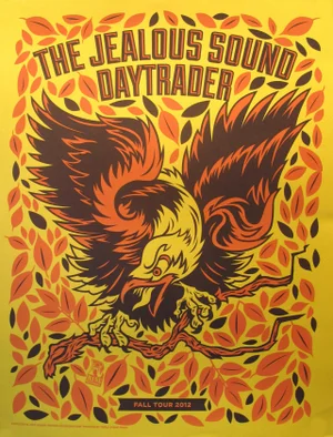 2012 American El Jefe Concert Poster, The Jealous Sound/Daytrader