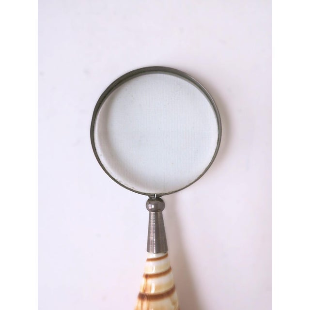 Magnifying Glass Seashell Handle For Sale - Image 9 of 13
