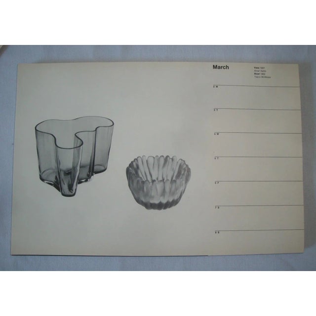 1970 MidCentury Modern Design Lucite Calendar For Sale - Image 10 of 13