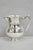 Vintage Victorian Silver Plated Pewter Bulbous Lemondade Water Pitcher with Fancy Handle. Circa Mid 20th Century....