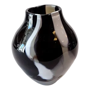 Contemporary Jesse Reece Abstract Expressionist Glass Vase