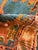 Turkish Square Blue Antique Oushak 19th Century Rug - 7'9" x 8'9" For Sale - Image 3 of 9