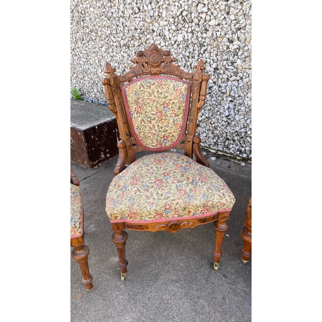 Victorian American Renaissance Revival Style Parlor Set - 5 PCS For Sale - Image 9 of 12