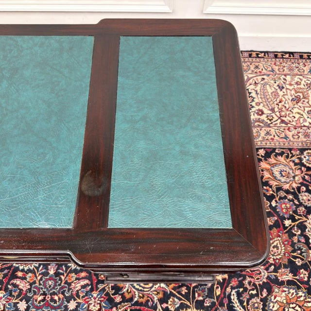 English Desk in Green Leather For Sale - Image 18 of 18