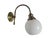 Goldenrod Art Deco Metal Wall Lamp, Poland, 1950s For Sale - Image 8 of 8