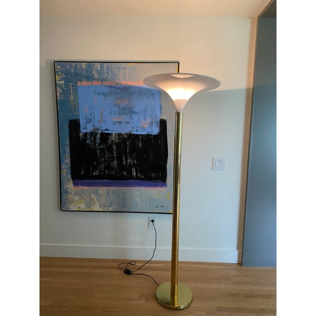 1970s Vintage Goffredo Reggiani Torchiere Floor Lamp For Sale - Image 5 of 13