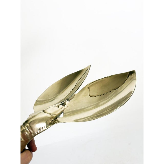 Metal Brass Lobster-Shaped Ashtray, 1970s For Sale - Image 7 of 12