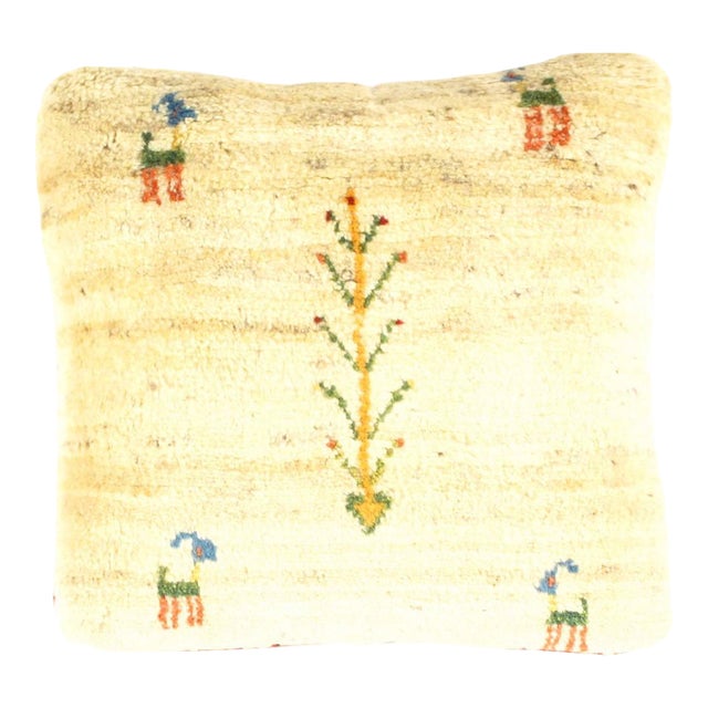 Pasargad DC Fine Hand Knotted Gabbeh Pillow For Sale