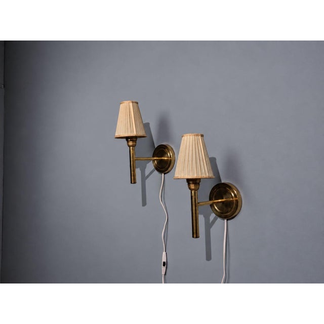 1980s Abo Randers, Danish Modern, Wall Sconces, Brass, Denmark, 1980s For Sale - Image 5 of 13