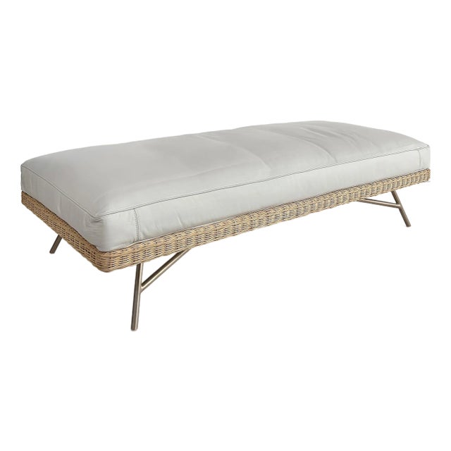 Artefacto Indiana Leather Bench by Patricia Anastassiadis For Sale