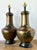Mid-Century Modern Vintage Boho Monumental Brass and Copper Lamps - A Pair For Sale - Image 3 of 10