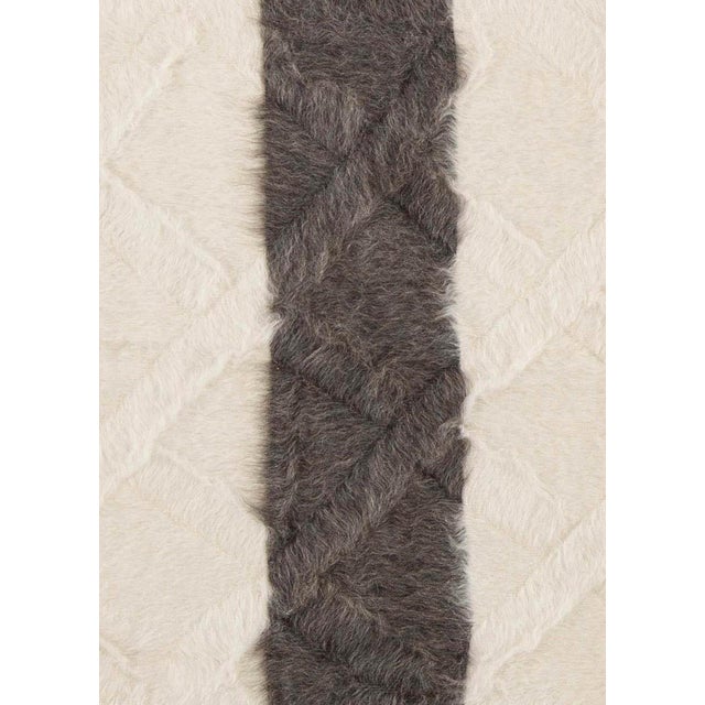 Early 21st Century Taurus Collection Modern Striped Goat Hair Rug by Doris Leslie Blau For Sale - Image 5 of 7