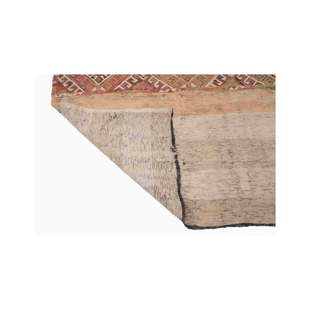 Vintage Turkish Embroidered Kilim Rug - 4`4″ X 9`4″ Ft. For Sale In Los Angeles - Image 6 of 6