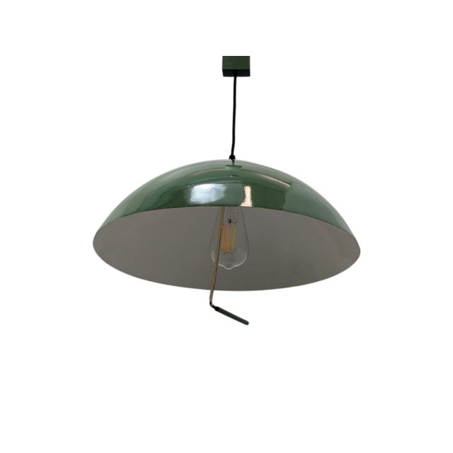 Mid-Century Modern Suspension Lamp with Adjustable Shade, 1950s For Sale - Image 3 of 9