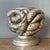 Vintage Boho Silver Leaf Knot Candlestick Holder For Sale - Image 4 of 7