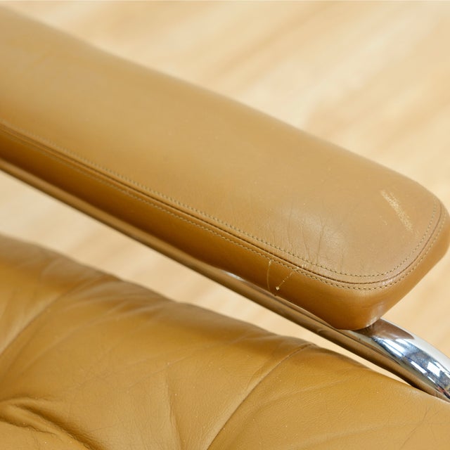 1970s Leather & Chrome 'Alpha' Sofa & Lounge Chair Set by Pieff Furniture Owned by Elton John For Sale - Image 11 of 18