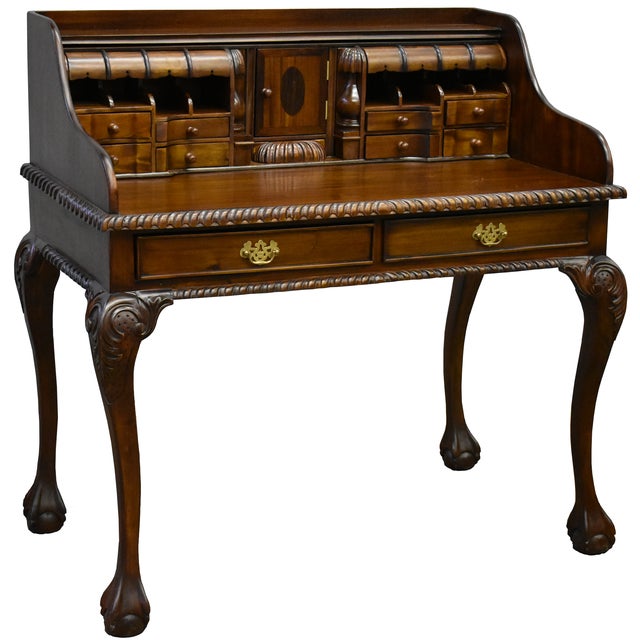 Legacy Escritoire Secretary Desk - Brown Walnut For Sale In Chicago - Image 6 of 9
