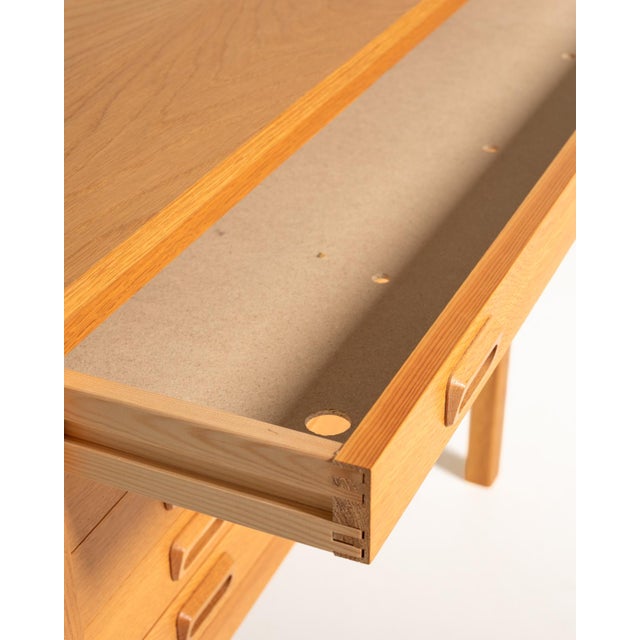 Swedish Oak Chest of Drawers from Hylte, 1960s For Sale - Image 9 of 11