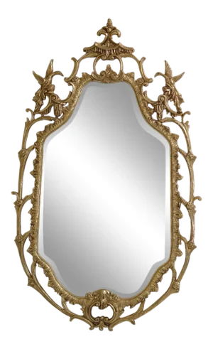 Modern Friedman Brothers Phoenix Carved Framed Mirror
