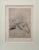 An original erotic etching of a reclining simi nude girl by Edouard Chimot Paris France c. 1920s. Dry point etching...