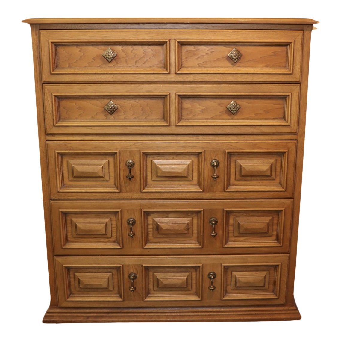 1960s Vintage Esperanto by Drexel Mid Century Modern 5 Drawer Tall Boy Dresser Chairish