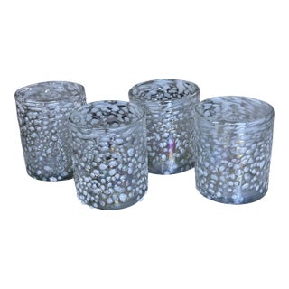 Vintage Murano Blown Glass Rocks Glasses - Set of 4 For Sale