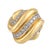 Modern 1980s Andrew Clunn 2.00 Carat Diamond 18k Yellow Gold Cocktail Ring, Size 5.5 For Sale - Image 3 of 6