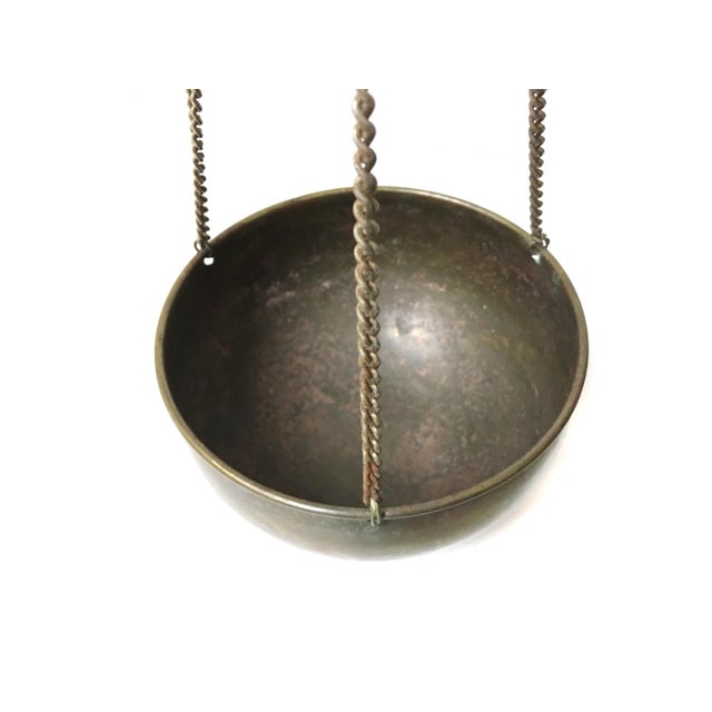 Antique Brass Hanging Balance Scale Weigh Tool Chairish