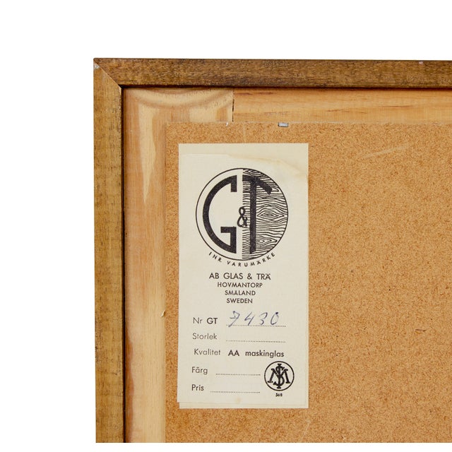 Mid-Century Scandinavian Wall Mirror from Glas and Tra, 1950s For Sale - Image 6 of 7