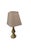 Mid 20th Century Vintage Frederick Cooper Brass Table Lamp With Pleated Shade, 29” Tall For Sale - Image 5 of 10