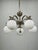Exceptional original Art Deco chandelier produced in Czechoslovakia during the 1930s. Crafted from chrome-plated metal and...