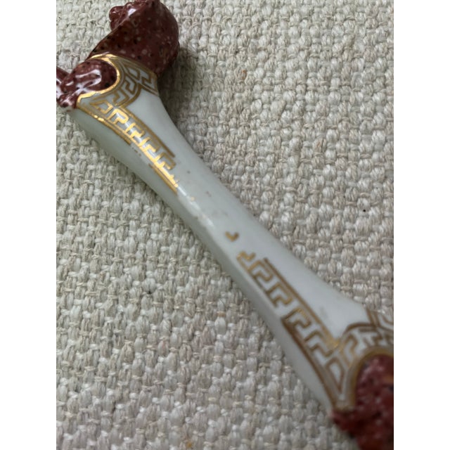 Faux Porphyry Porcelain Knife Rest For Sale - Image 10 of 10