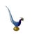 Blue and Gold Murano Style Glass Bird Figurines, Italy, Circa 1950s - A Pair For Sale - Image 4 of 12
