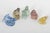 Paul Hoff for Kosta Boda, set of five bird figurines. Decorative collection of five signed art glass bird figurines,...