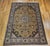 Vintage Persian Tabriz Rug, Hand-Knotted Wool, Floral Pattern, Moss Green & Caramel, 7x10 For Sale - Image 12 of 18